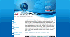 Desktop Screenshot of exactmotorsports.com